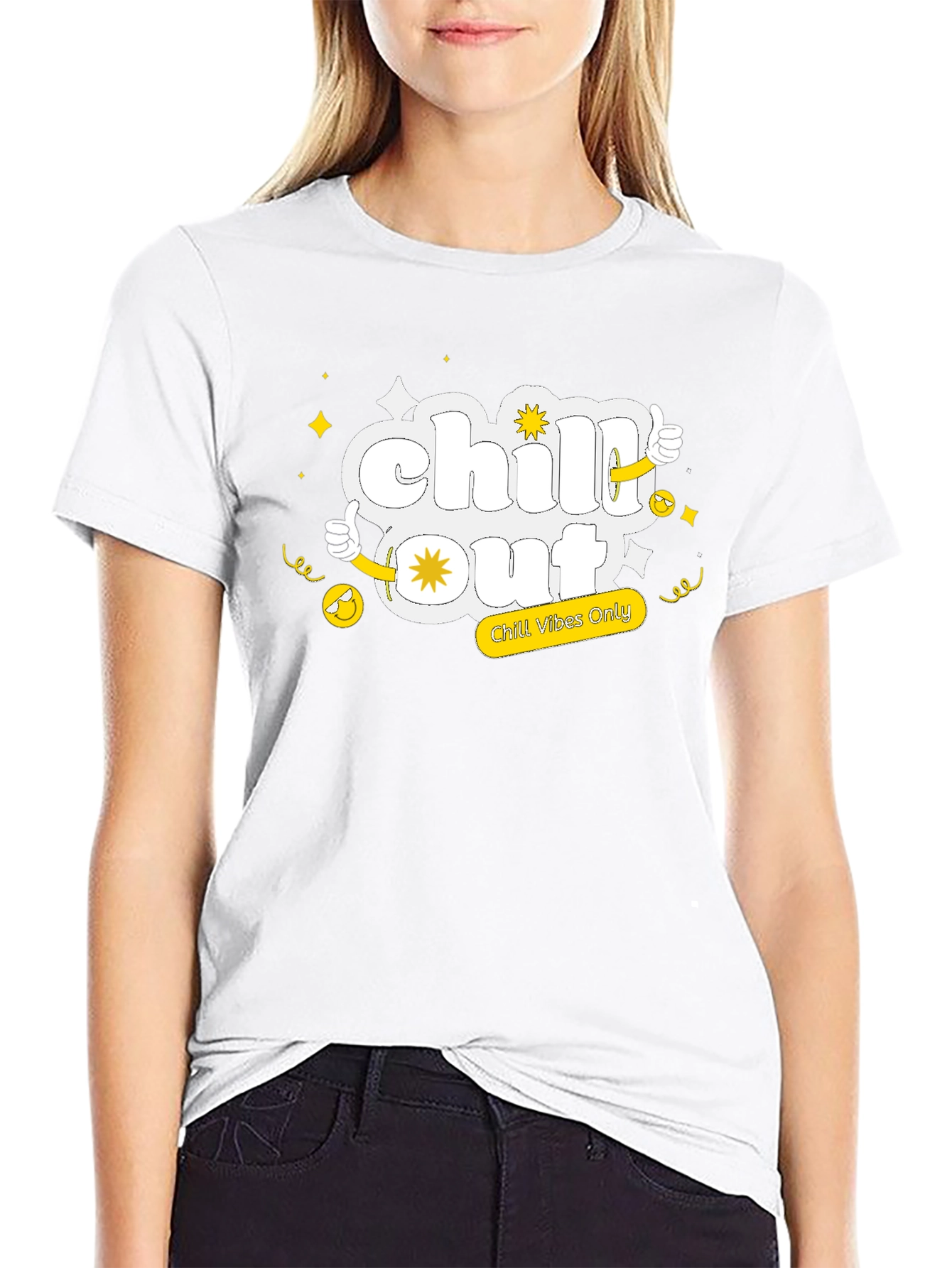 Camiseta Negra Chill Out Vibes
