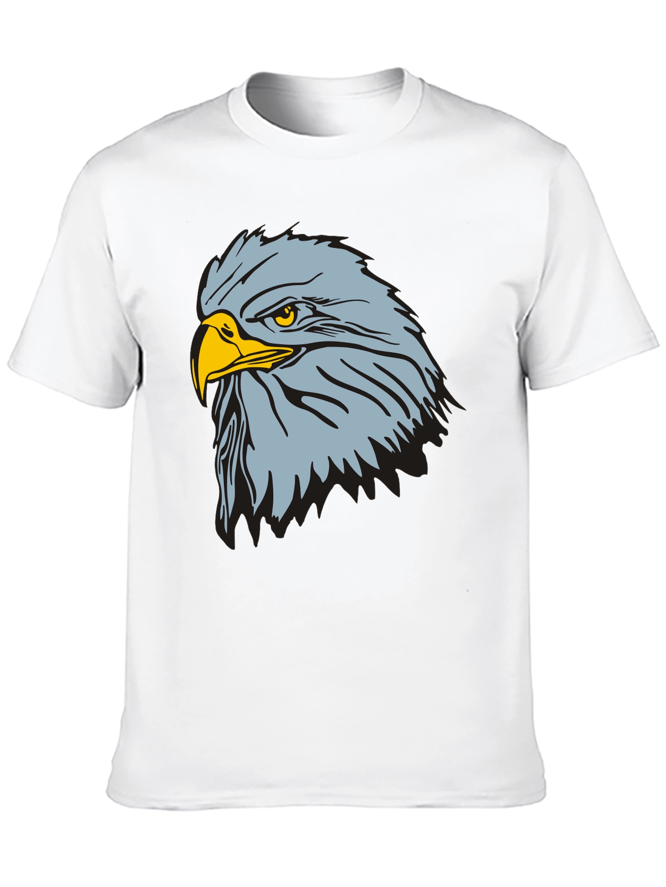 Camiseta Negra con Diseño de Águila Imponente