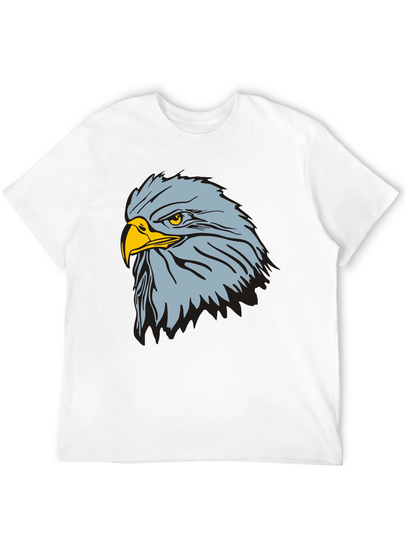 Camiseta Negra con Diseño de Águila Imponente