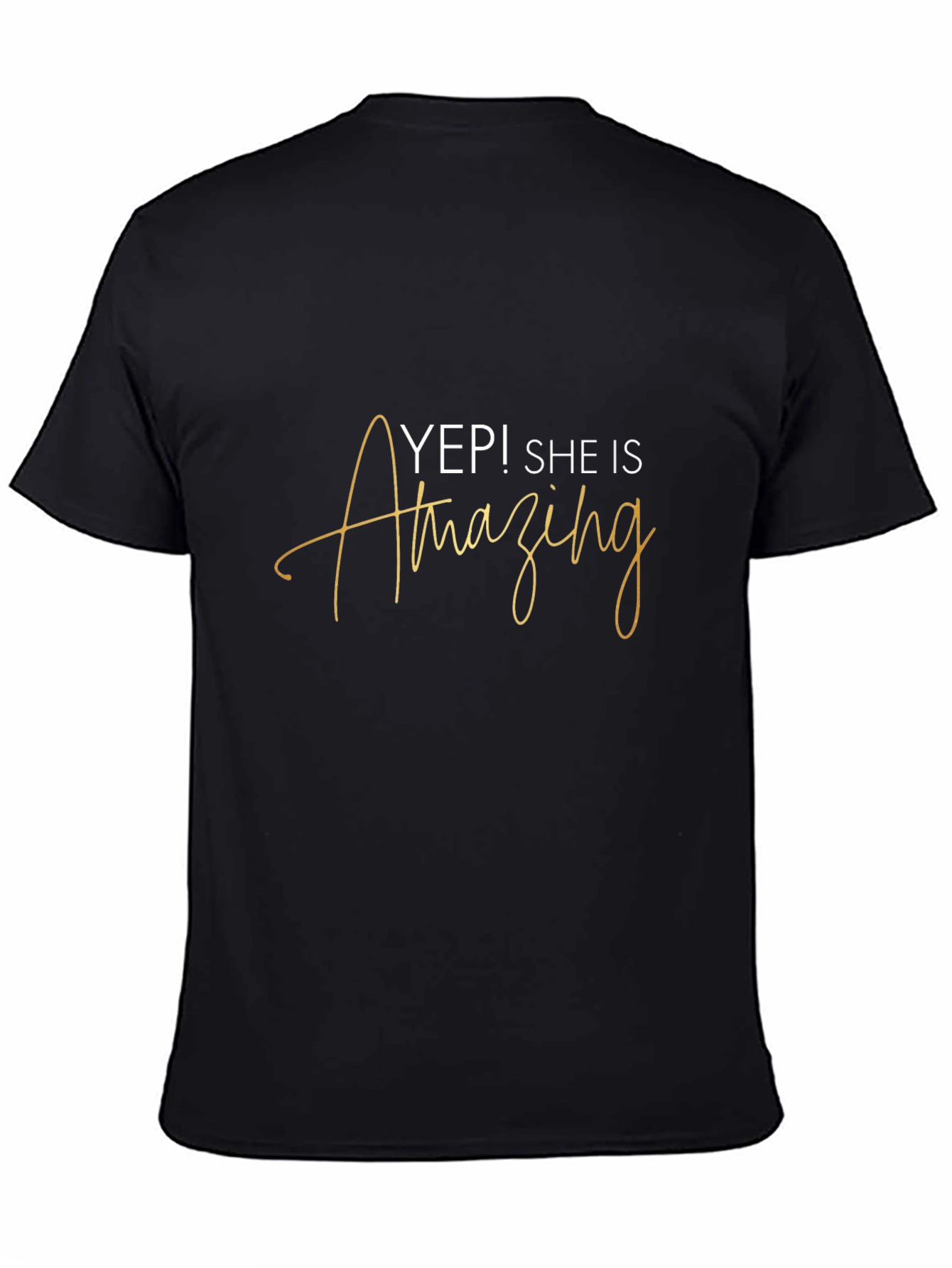 Camiseta Negra - ¡Sí! Ella Es Asombrosa