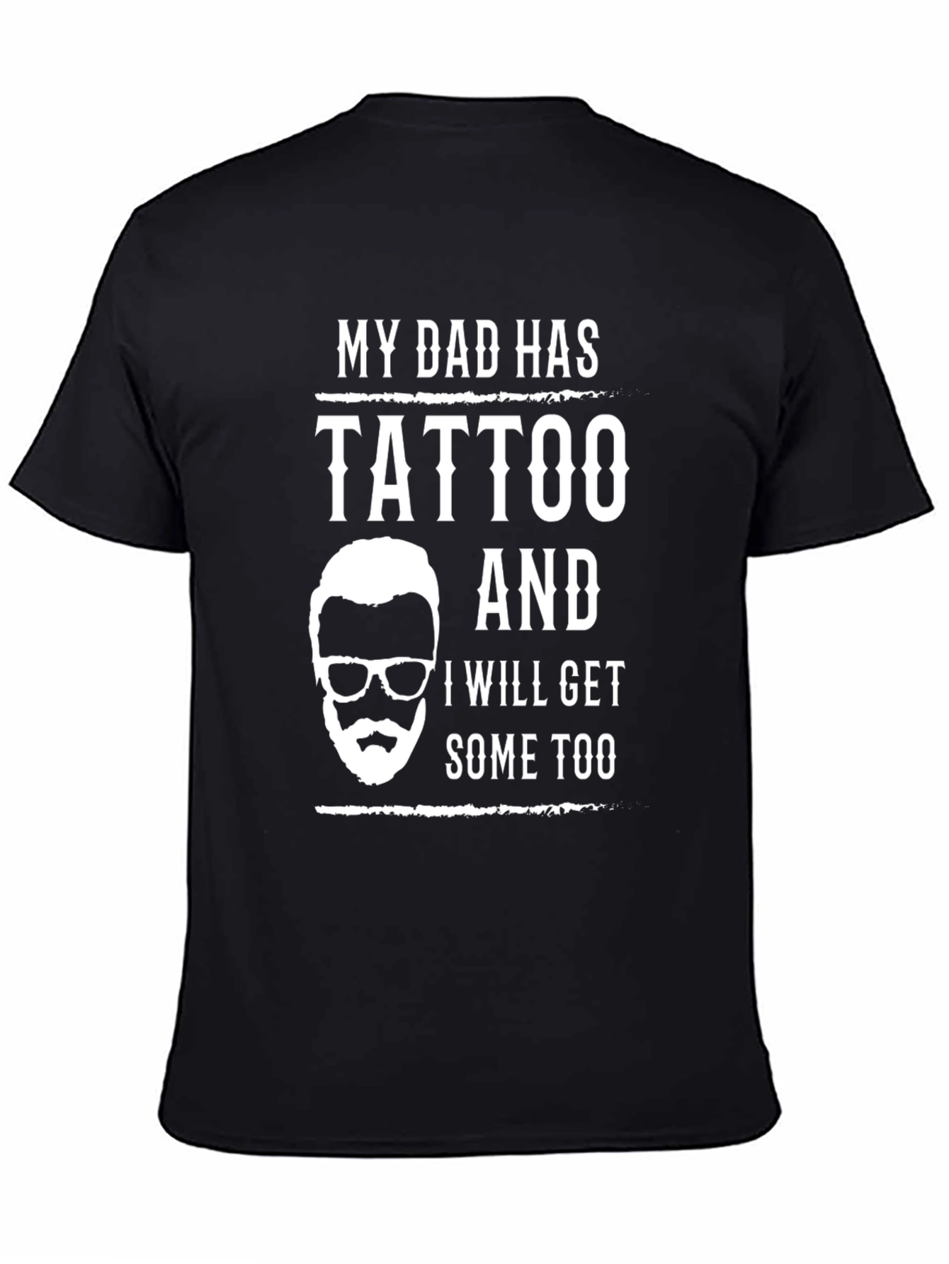 Camiseta Negra Mi Papá Tiene Tatuajes