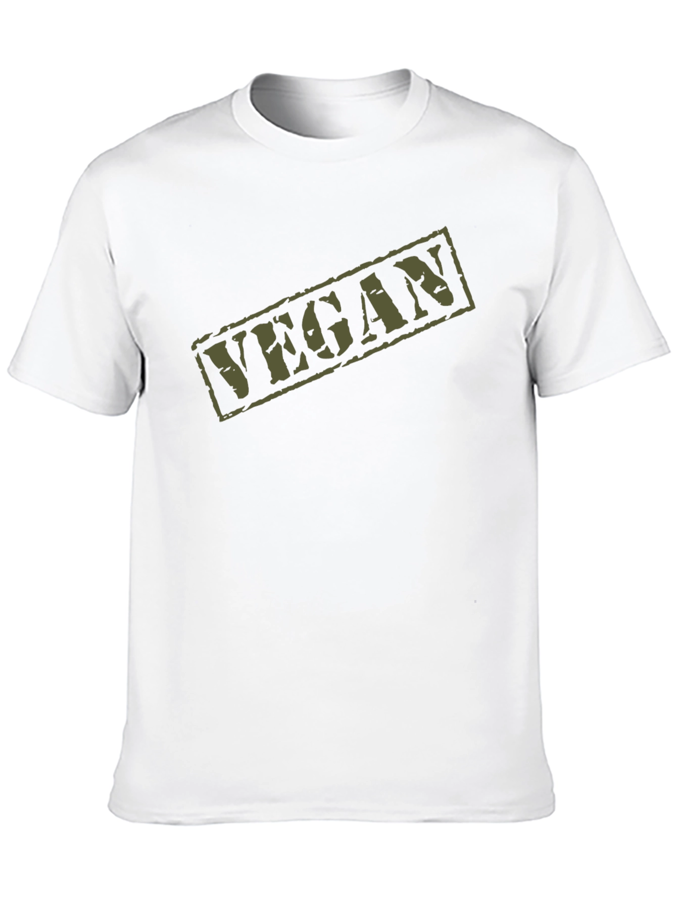 Camiseta Negra Vegan Militar Hombre Algodón