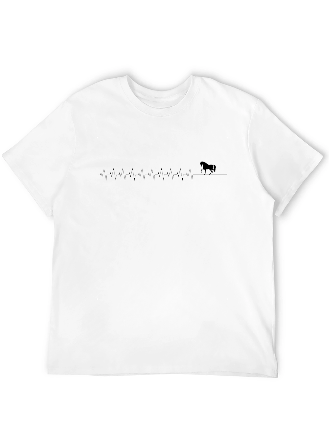 Camiseta Negra Latido de Caballo
