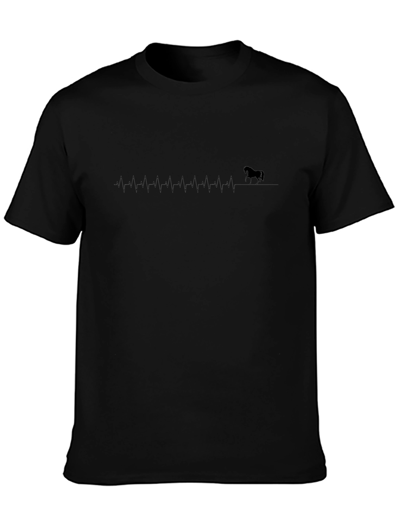 Camiseta Negra Latido de Caballo