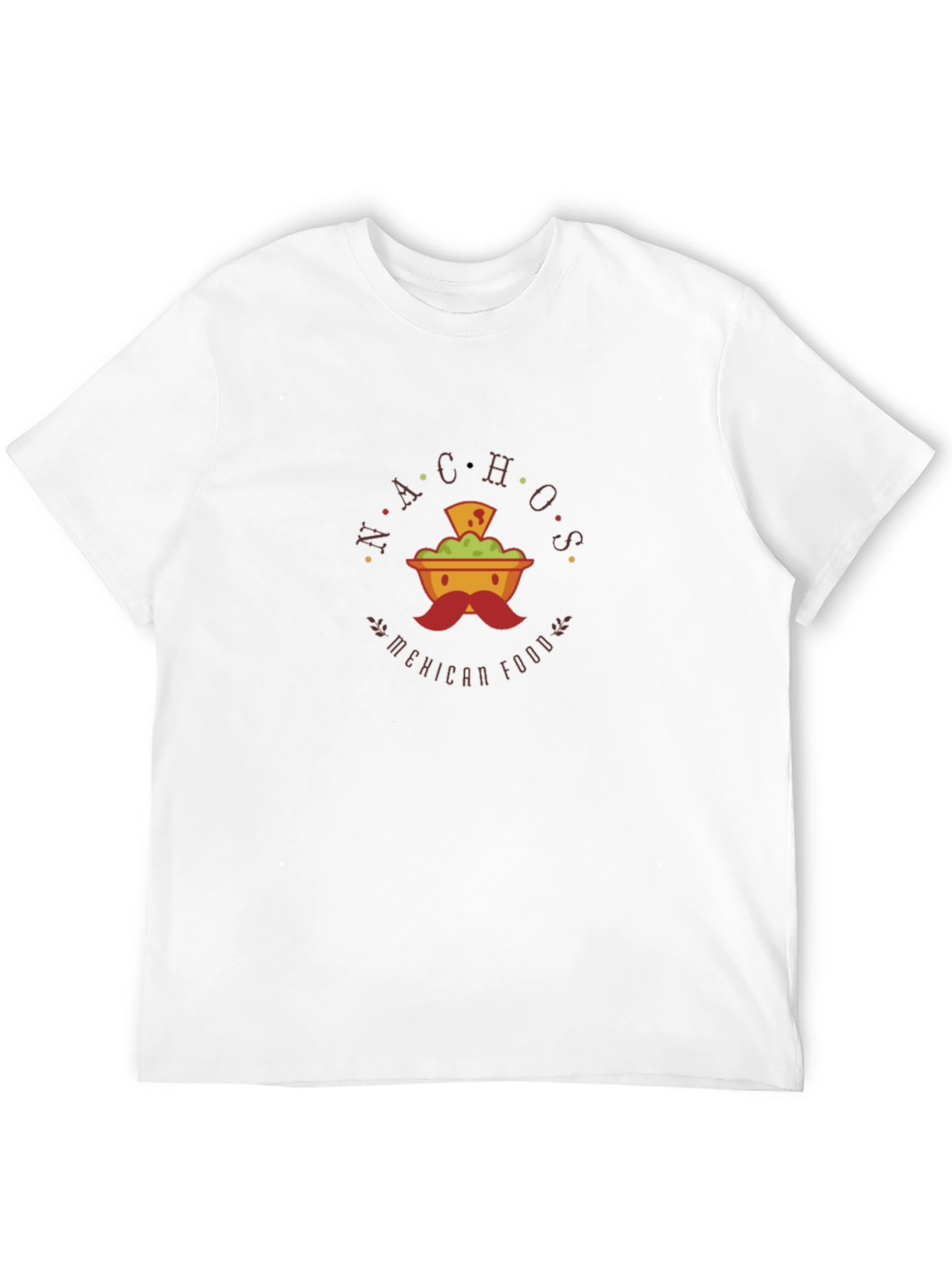 Camiseta Negra con Diseño de Nachos Mexicanos
