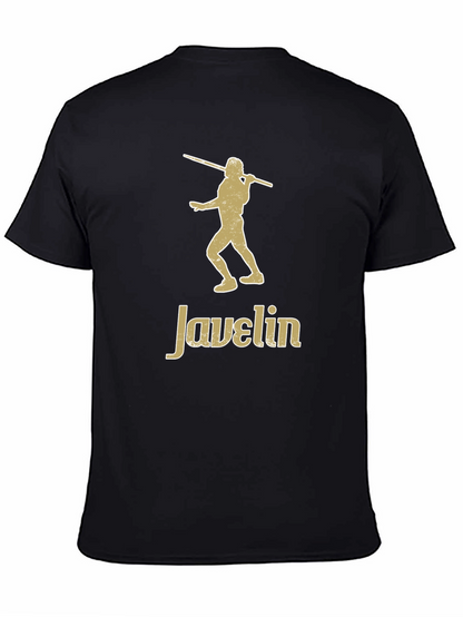 Camiseta Negra Javelin - Diseño Atlético