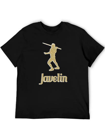 Camiseta Negra Javelin - Diseño Atlético