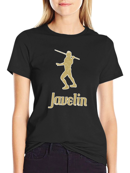 Camiseta Negra Javelin - Diseño Atlético
