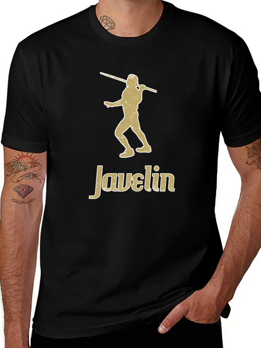 Camiseta Negra Javelin - Diseño Atlético
