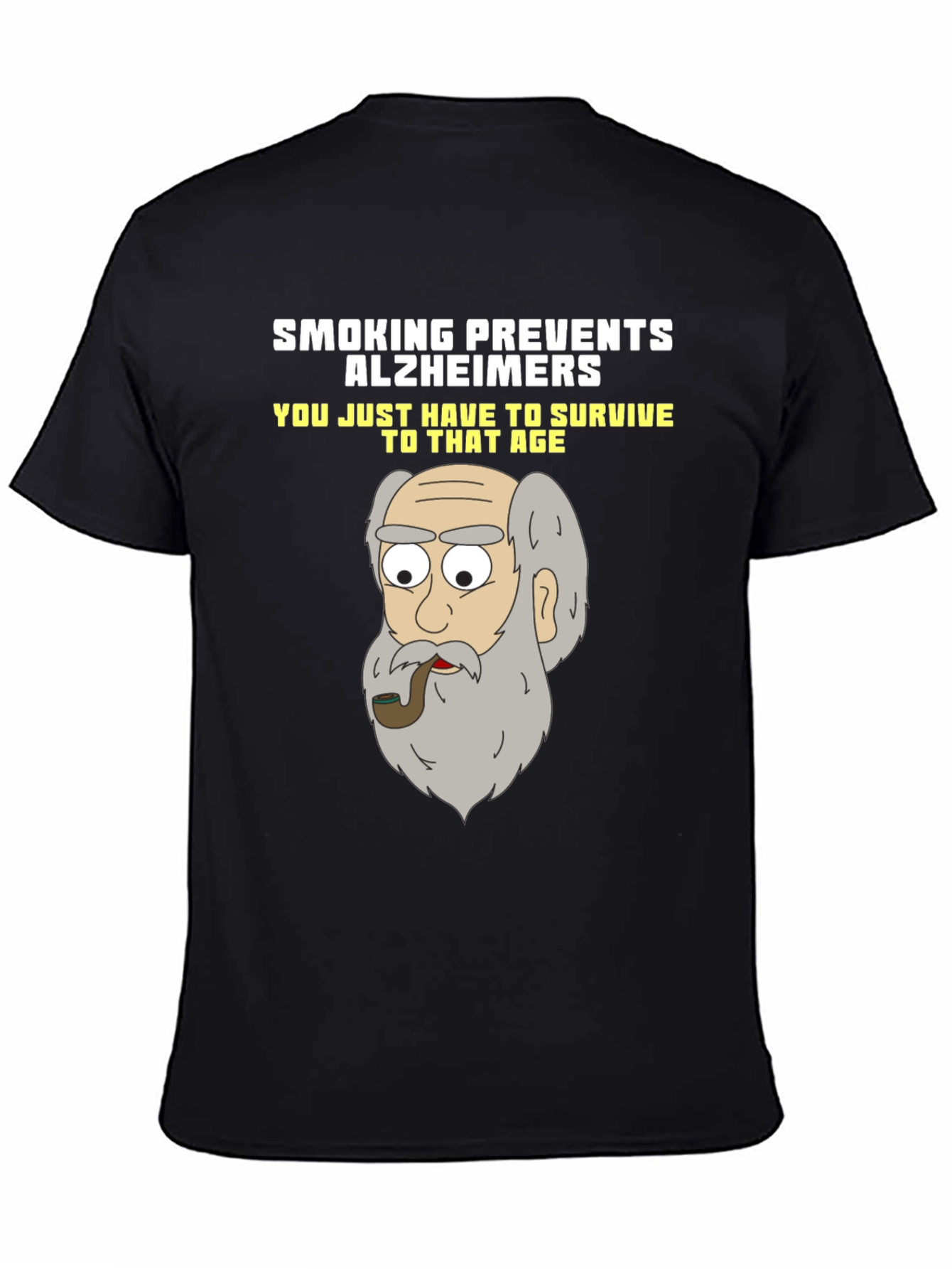 Camiseta Humorística Fumar Previene el Alzheimer