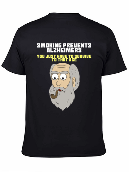 Camiseta Humorística Fumar Previene el Alzheimer