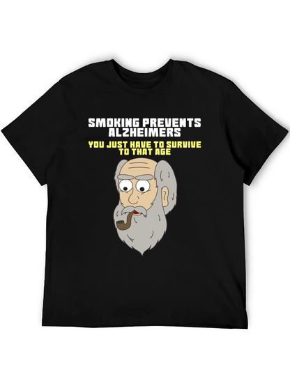 Camiseta Humorística Fumar Previene el Alzheimer