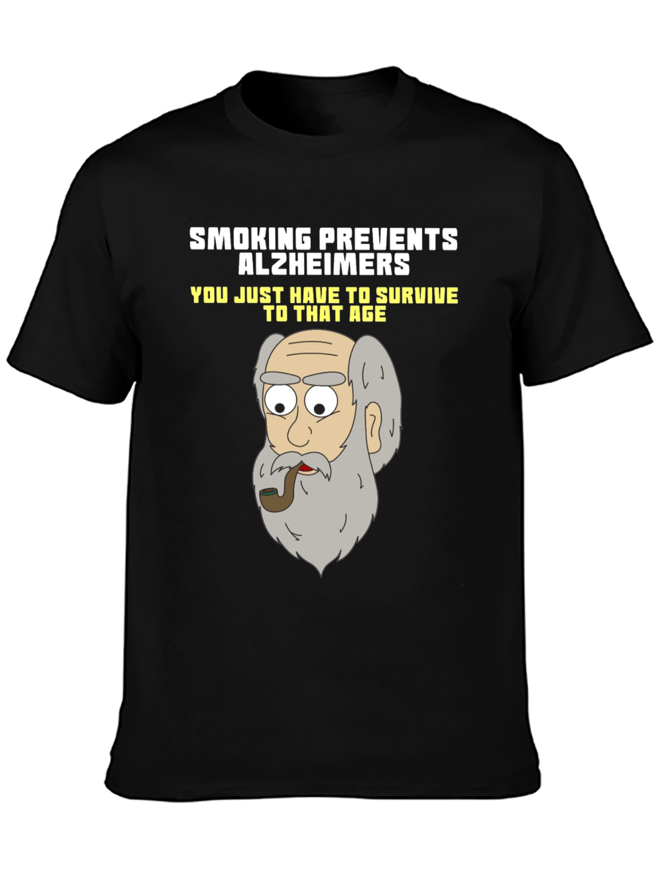 Camiseta Humorística Fumar Previene el Alzheimer