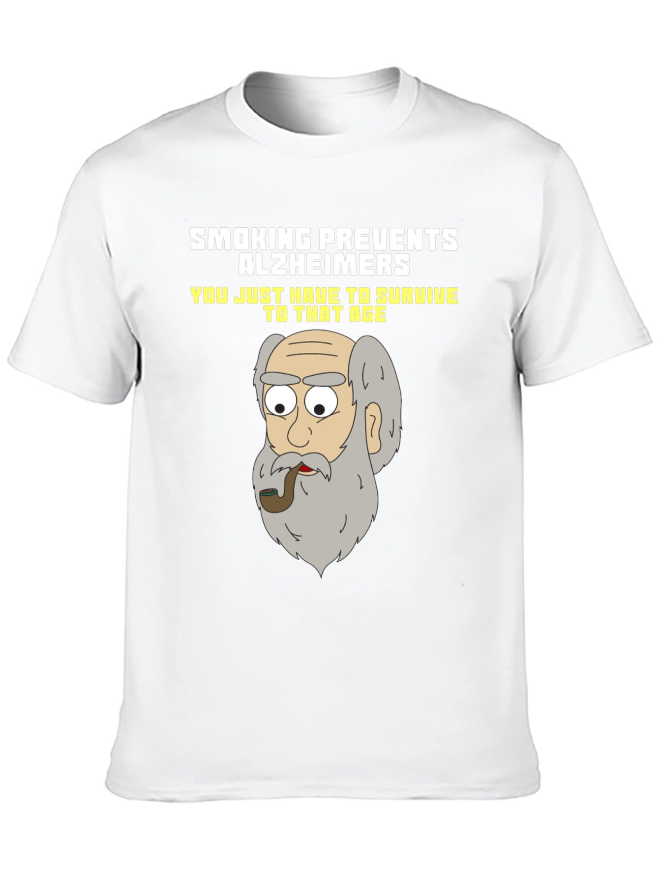 Camiseta Humorística Fumar Previene el Alzheimer