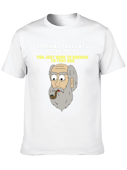 Camiseta Humorística Fumar Previene el Alzheimer