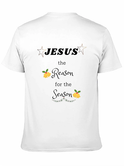 Camiseta Negra Navideña con Diseño Jesús