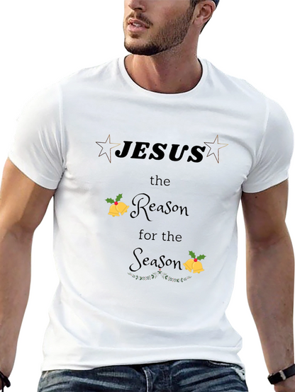 Camiseta Negra Navideña con Diseño Jesús