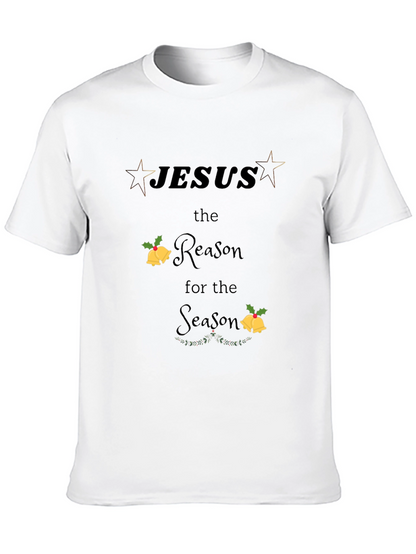 Camiseta Negra Navideña con Diseño Jesús
