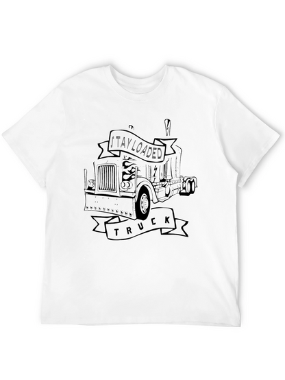 Camiseta Negra Stay Loaded Truck Diseño Camionero