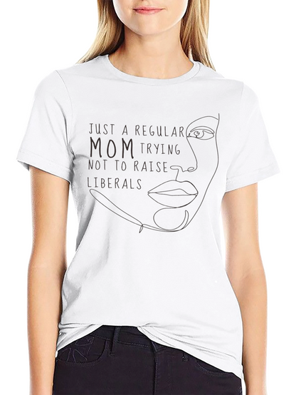 Camiseta Negra: Mamá Anti-Liberal