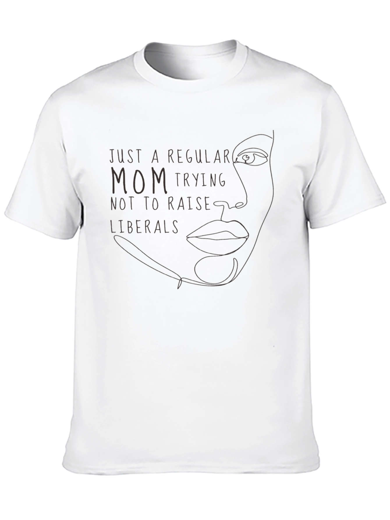 Camiseta Negra: Mamá Anti-Liberal