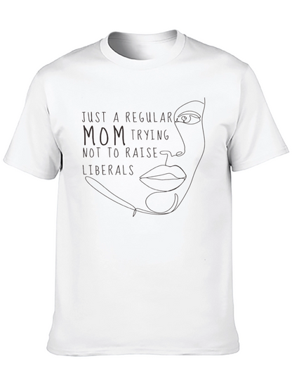 Camiseta Negra: Mamá Anti-Liberal