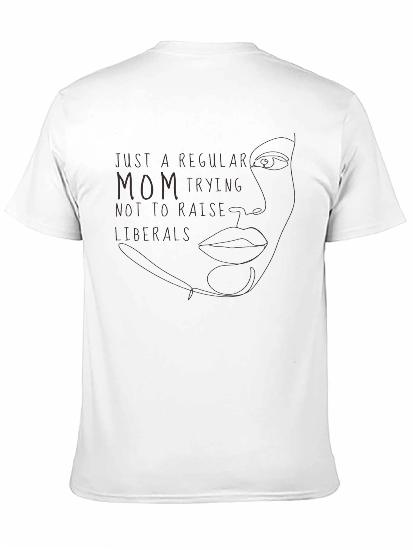 Camiseta Negra: Mamá Anti-Liberal