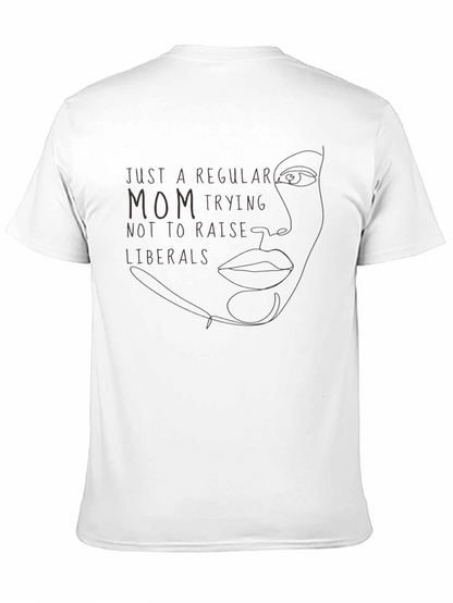 Camiseta Negra: Mamá Anti-Liberal