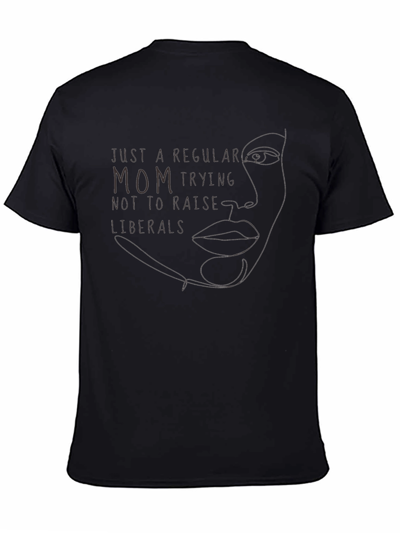 Camiseta Negra: Mamá Anti-Liberal