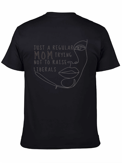 Camiseta Negra: Mamá Anti-Liberal
