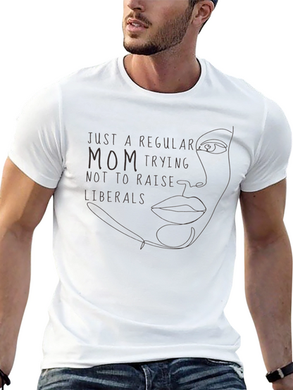 Camiseta Negra: Mamá Anti-Liberal