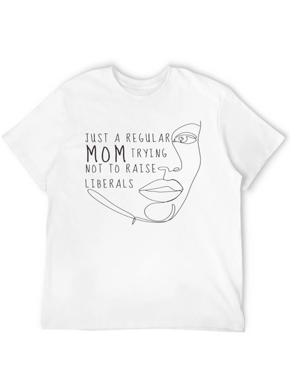 Camiseta Negra: Mamá Anti-Liberal