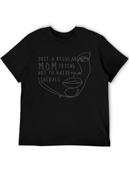 Camiseta Negra: Mamá Anti-Liberal
