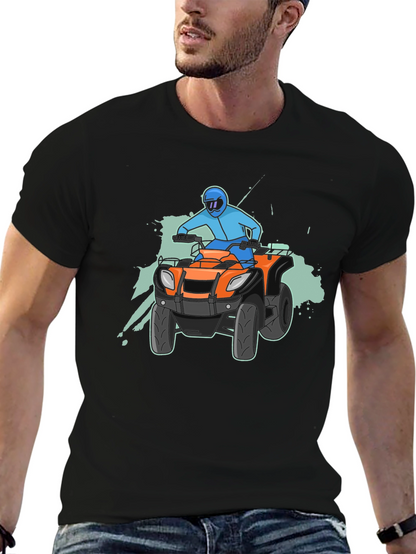 Camiseta Negra con Diseño de ATV