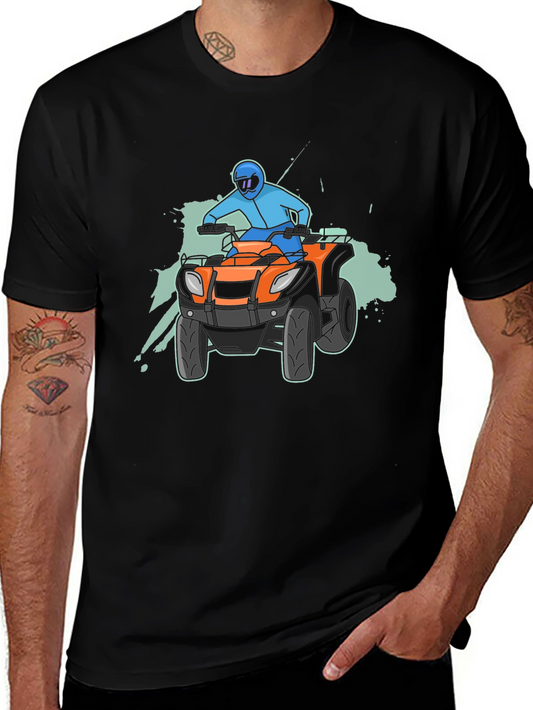 Camiseta Negra con Diseño de ATV