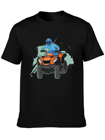 Camiseta Negra con Diseño de ATV