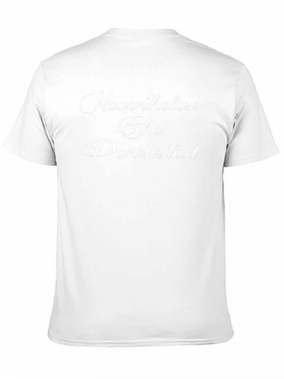 Camiseta Negra: Nevertheless She Persisted