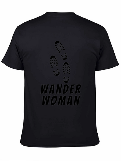 Camiseta Negra Mujer Viajera Wander Woman