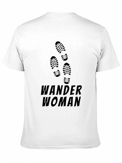 Camiseta Negra Mujer Viajera Wander Woman