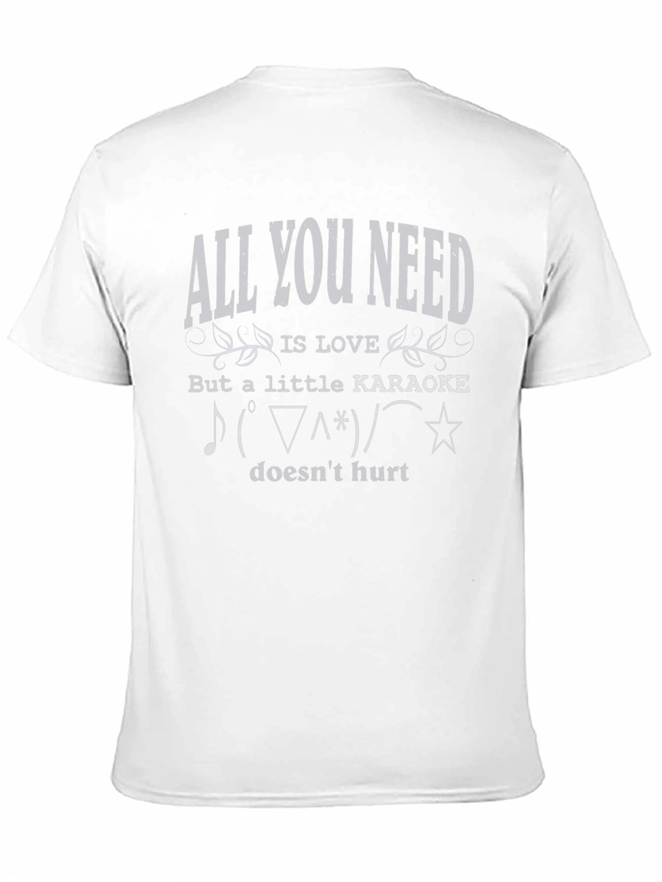 Camiseta Negra All You Need Is Love & Karaoke