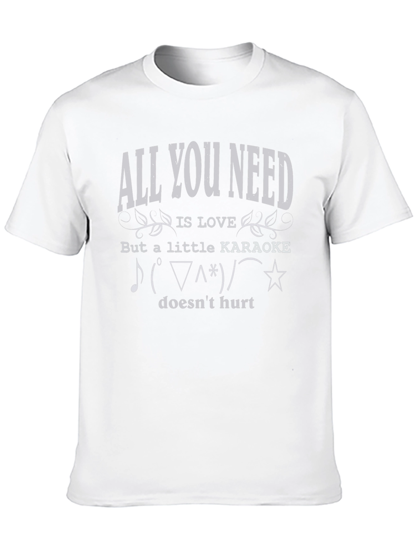 Camiseta Negra All You Need Is Love & Karaoke