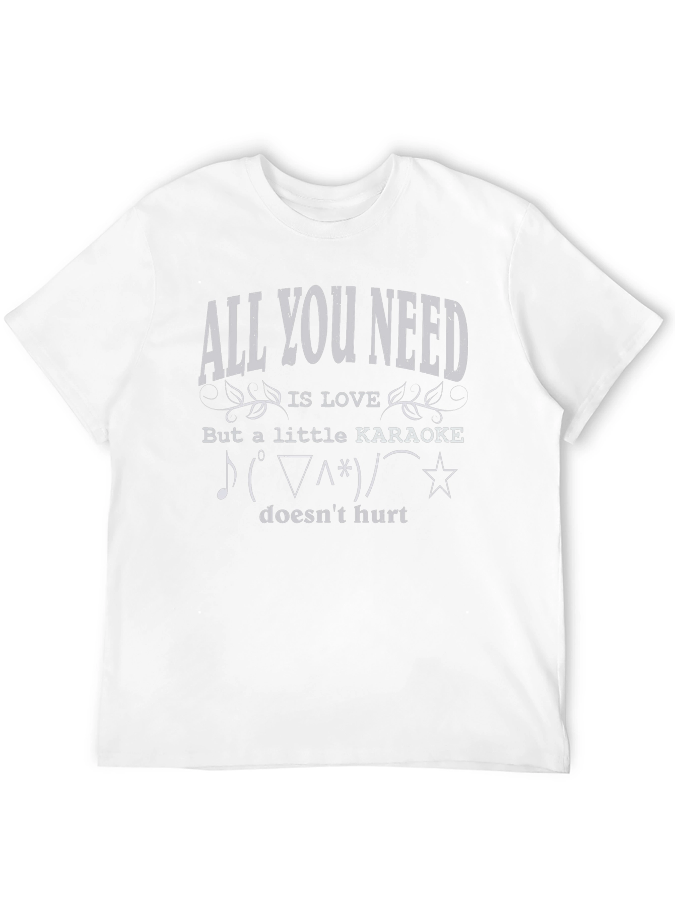 Camiseta Negra All You Need Is Love & Karaoke