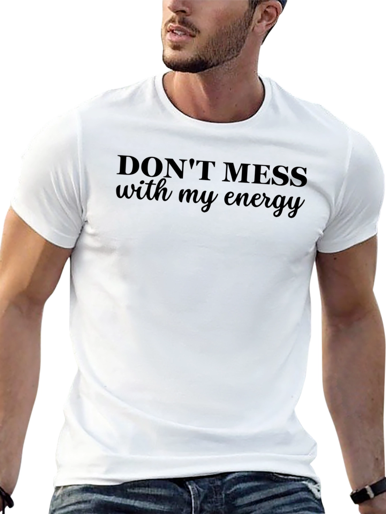 Camiseta Negra: No te Metas con Mi Energía