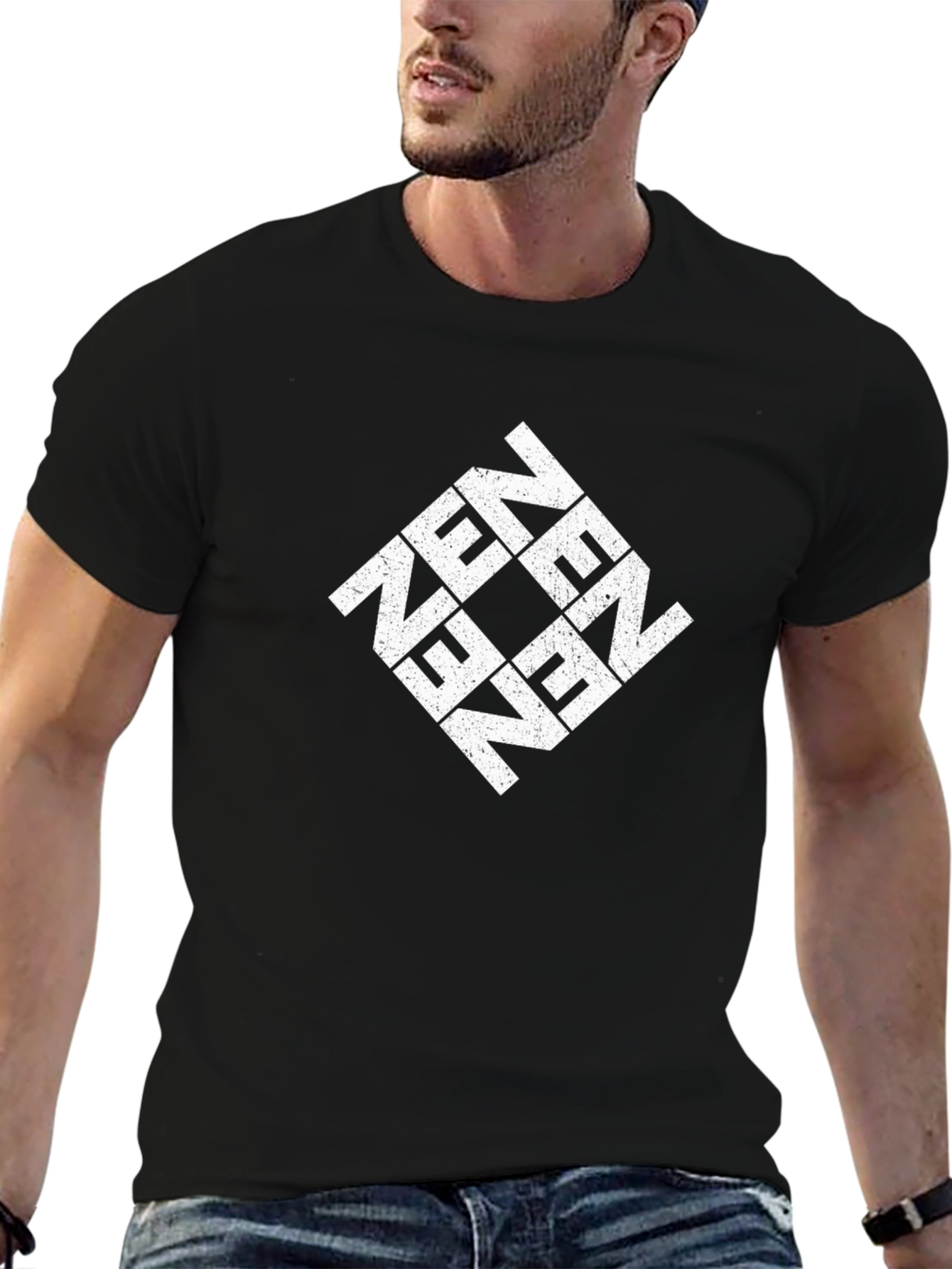 Camiseta Negra Zen para Hombre