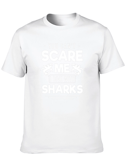 Camiseta Divertida Buceo Tiburones - No Me Asustan