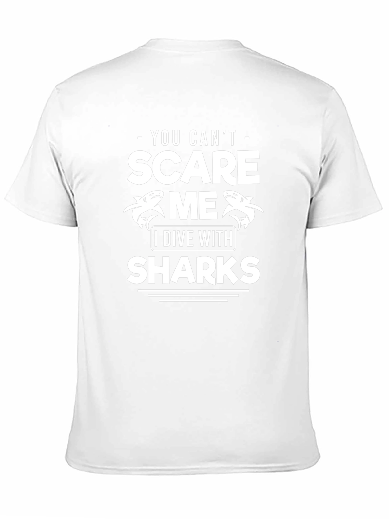 Camiseta Divertida Buceo Tiburones - No Me Asustan