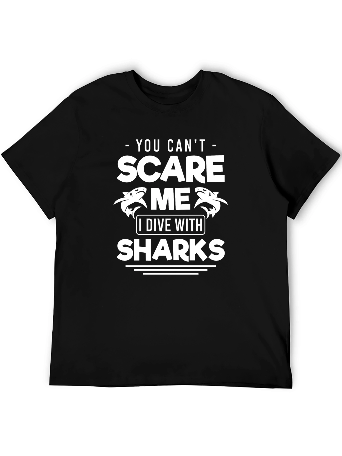 Camiseta Divertida Buceo Tiburones - No Me Asustan