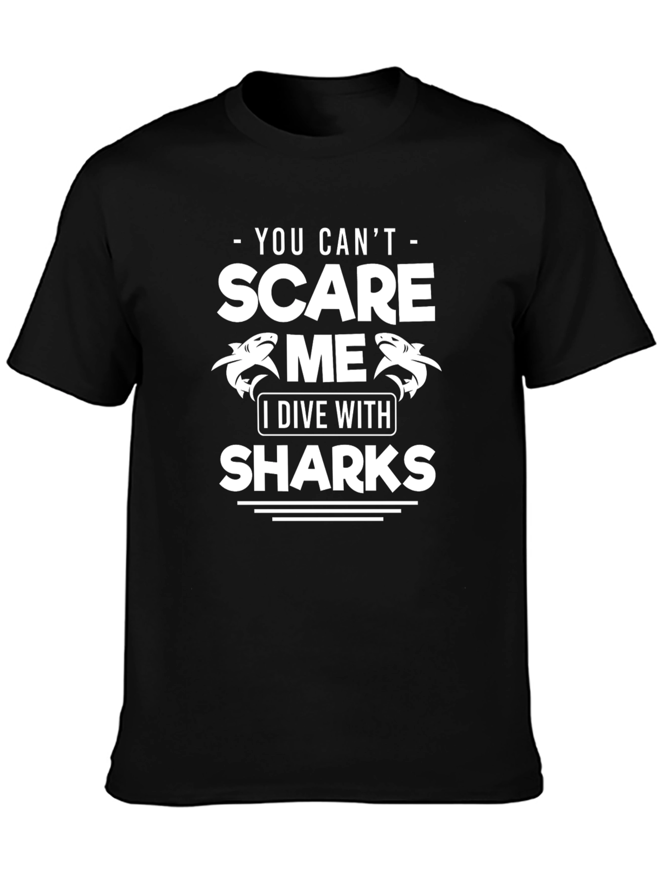 Camiseta Divertida Buceo Tiburones - No Me Asustan