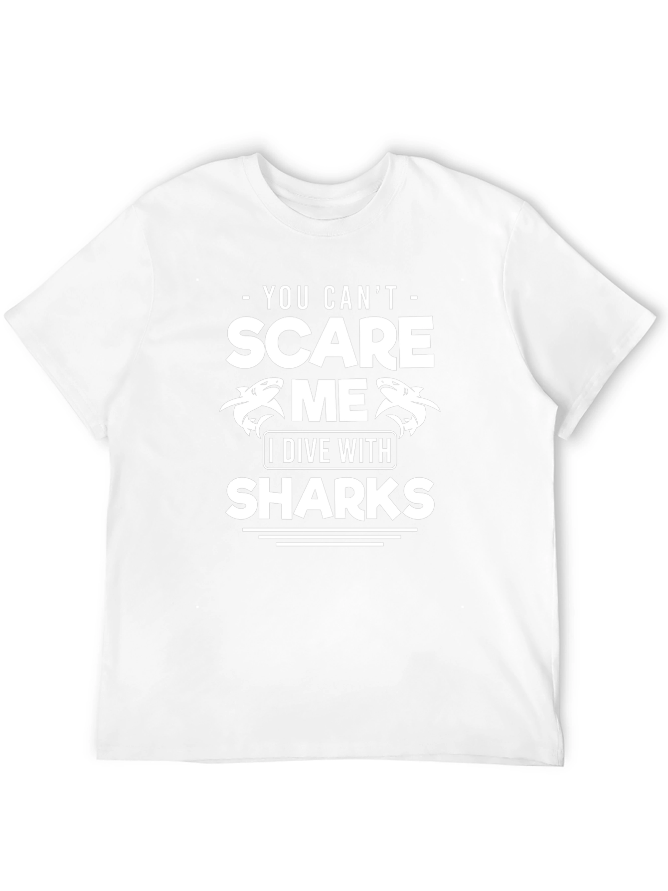 Camiseta Divertida Buceo Tiburones - No Me Asustan