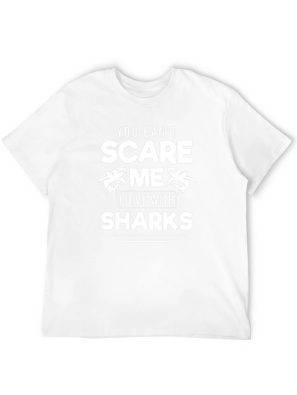 Camiseta Divertida Buceo Tiburones - No Me Asustan